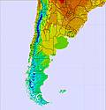 Argentina temperature map