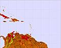 Antigua and Barbuda temperature map
